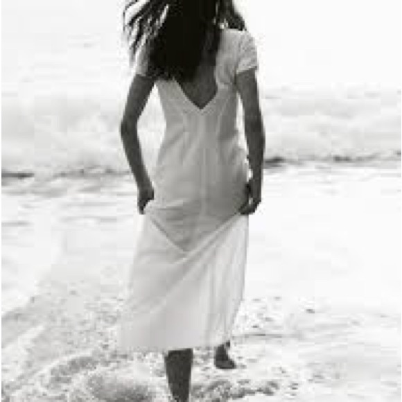 Anna October White Ruched Dress - Picture 7 of 8